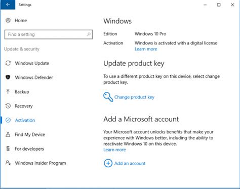 Windows is activated with a digital license meaning